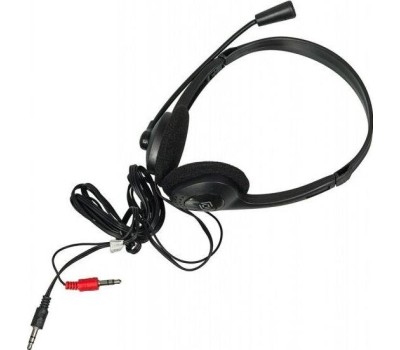 OKLICK Наушники с микрофоном Оклик HS-M143VB черный 1.8м накладные оголовье (614036)