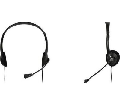 OKLICK Наушники с микрофоном Оклик HS-M143VB черный 1.8м накладные оголовье (614036)