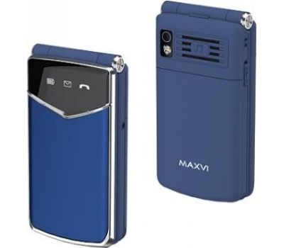 Телефон мобильный MAXVI E11 Blue/Silver