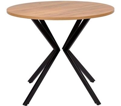 Корпусная мебель POLINI Стол обеденный Home Istanbul дуб крафт золотой-черный (1 кор.)