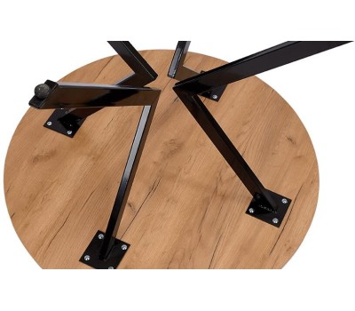 Корпусная мебель POLINI Стол обеденный Home Istanbul дуб крафт золотой-черный (1 кор.)