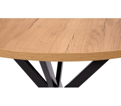 Корпусная мебель POLINI Стол обеденный Home Istanbul дуб крафт золотой-черный (1 кор.)