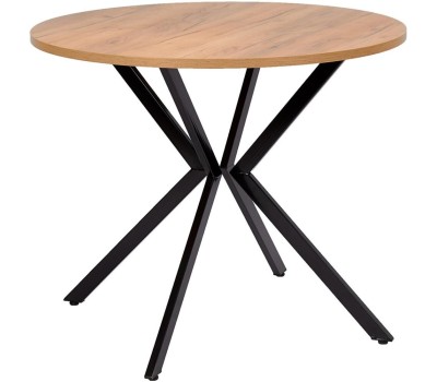 Корпусная мебель POLINI Стол обеденный Home Istanbul дуб крафт золотой-черный (1 кор.)