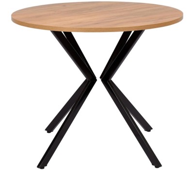 Корпусная мебель POLINI Стол обеденный Home Istanbul дуб крафт золотой-черный (1 кор.)