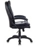 БЮРОКРАТ Кресло руководителя CH-868LT черный эко.кожа крестов. пластик
