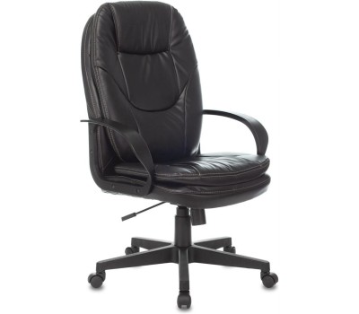 БЮРОКРАТ Кресло руководителя CH-868LT черный эко.кожа крестов. пластик