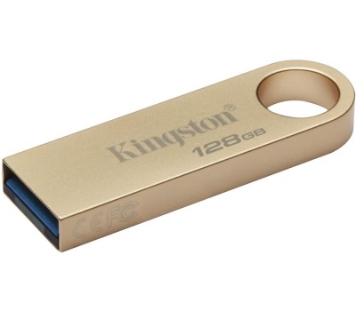 KINGSTON Флешка USB DataTraveler SE9 128ГБ, USB3.0, золотистый [dtse9g3/128gb]