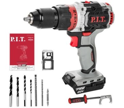 Дрель-шуруповёрт P.I.T. Дрель ударная аккум. бесщёточная PSB20H-13C X-DRIVER SOLO (20В, 110Нм, мет патрон 13мм, 2ск)