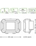 GAUSS Фонарь налобный GFL304 черный 3Вт лам.:светодиод. (GF304)