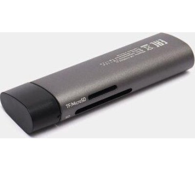 DIGMA Картридер внешний CR-CU2522-G, серый [cr-сu2522-g]