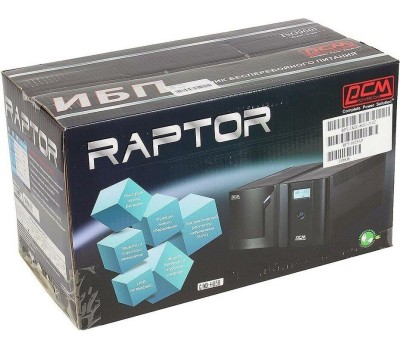 ИБП POWERCOM ИБП Raptor RPT-1025AP LCD, 1025ВA