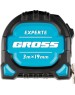 Рулетка GROSS Рулетка Experte,3 м x 19 мм,двухкомпонентный корпус,магнит,двухсторонняя разметка,нейлон 32574