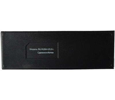 HAMA Buro BU-HUB4-U3.0-L Разветвитель USB 3.0 4порт. черный (389737)