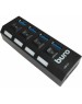 HAMA Buro BU-HUB4-U3.0-L Разветвитель USB 3.0 4порт. черный (389737)