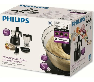 Кухонный комбайн PHILIPS Кухонный комбайн HR7776/90, черный