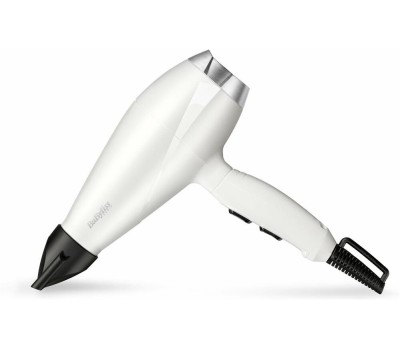 Фен BABYLISS Фен 6704WE, 2000Вт, белый и серебристый