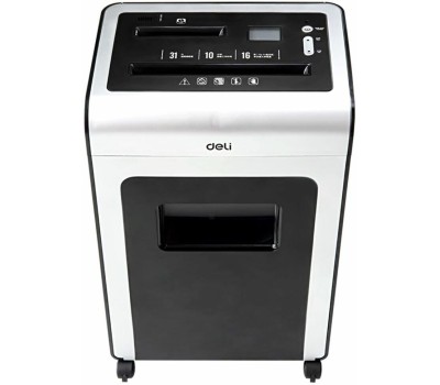 шредеры DELI Уничтожитель бумаг E9917-EU, с автоподачей, P-4, 4х40 мм, 16 лист. одновременно, 31л