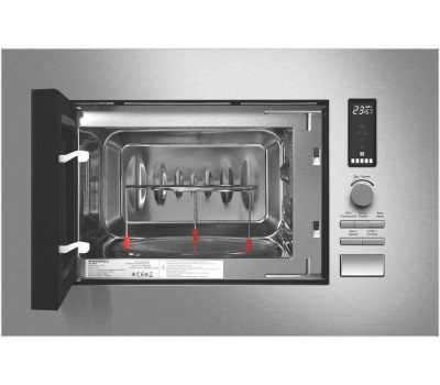 MAUNFELD Встраиваемая микроволновая печь JBMO820GS01, 20л, 1080Вт, нержавеющая сталь [ка-00021790]