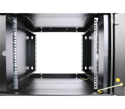 Электроника / Телекоммуникационные шкафы ЦМО Шкаф коммутационный ШРН-Эконом ШРН-Э-15.650-9005 настенный, стеклянная передняя дверь, 15U, 600x650 мм