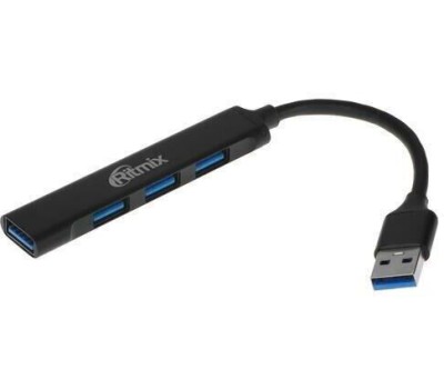 RITMIX Хаб (разветвитель) CR-4400, серый [80001681]