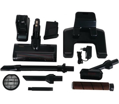 HAIER Вертикальный пылесос (handstick) HVC550, 550Вт, черный/черный [qp00a7m00ru]