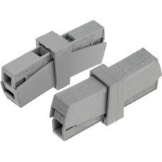 Клемма REXANT (07-2402-05) Строительно-монтажная клемма СМК 224-201 для светильника на 2 проводника (1,0-2,5)/(0,5-2,5) мм (5 шт./уп.)