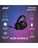 ACER Наушники с микрофоном OHW312 черный 2м мониторные USB оголовье (ZL.HDSEE.007)