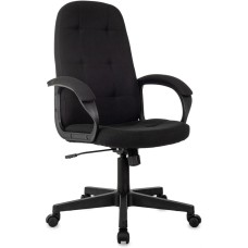 Кресло компьютерное БЮРОКРАТ Кресло руководителя CH 002 Fabric черный 3C11 крестов. пластик