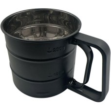 MALLONY Сито-кружка для просеивания муки FORNATA, цвет: черный, 10,5*9,5 см (108287)