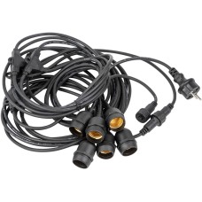 Гирлянда UNIEL (UL-00010925) UDL-K230 6/E27/5M IP54 BLACK BELT-LIGHT GREENHOUSE