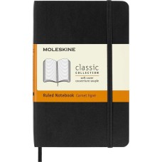 MOLESKINE Блокнот Classic Soft, 192стр, в линейку, мягкая обложка, черный [qp611]