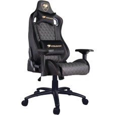Кресло компьютерное игровое COUGAR Кресло игровое Armor S Royal, на колесиках, искусственная кожа, черный [cuarms-r]