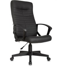Кресло компьютерное БЮРОКРАТ Кресло руководителя CH-480LT, экокожа, до 120кг, черный