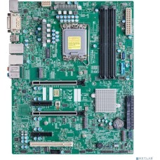 Материнская плата Supermicro MBD-X13SAE-B Intel 13th/12th Gen Core i9/i7/i5/i3 LGA1700 CPU, Intel W680 Chipset, Up to 128GB ECC/non-ECC DDR5 DIMM, HDMI/DP/DVI-D, 8xSATA, 1xGbit/1x2.5Gbit LAN, 4xUSB 2