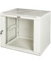 LANMASTER Шкаф коммутационный TWT-CBWPG-12U-6X6-GY настенный, стеклянная передняя дверь, 12U, 600x600 мм