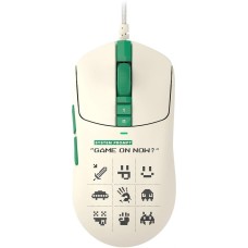 Мышь проводная A4TECH Мышь проводная Bloody W72 Ultra Pixels Green, игровая, оптическая, 20000dpi, рисунок и бежевый
