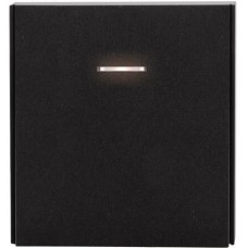 KRANZ Выключатель STRONG 1 кл проходной (переключатель) с подсветкой 10А с/у антрацит