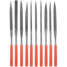 Набор инструмента MATRIX Набор надфилей, 180 х 5 мм, 10 шт, пластиковые рукоятки 15824