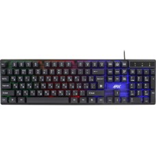 DEFENDER Клавиатура Arx GK-196L, проводная, USB, мембранная, заводское нанесение кириллицы, черный [45186]