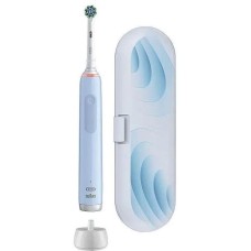 ORAL-B Электрическая зубная щетка Pro 3 80870249, насадки для щётки: 1 шт, цвет: голубой