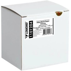 LOMOND Фотобумага 1101204 10x15/170г/м2/700л./белый глянцевое для струйной печати