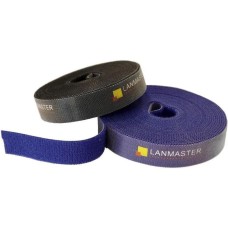 LANMASTER Хомут-липучка LAN-VCM5M-BL 5000x20мм (упак:1шт) нейлон 6.6 внутри помещений синий