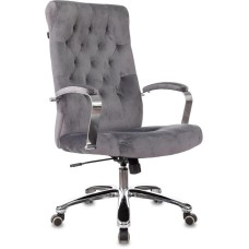 БЮРОКРАТ Кресло руководителя T-9928SL Fabric серый Italia 26 крестов. металл хром