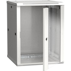 ITK Шкаф коммутационный Linea W (LWR3-18U66-GF) настенный 18U 600x600мм пер.дв.стекл задн.дв.стал.лист 90кг серый 500мм 41кг 200град. 900мм IP20 IK08 сталь