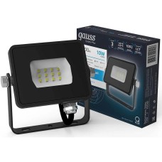 GAUSS Прожектор уличный Qplus 613511310 светодиодный 10Втчерный