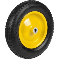 GRINDA WP-16, 3.25″ х 360 мм, для тачек (арт. 422396, 422399), стальной диск, подшипник - 16 мм, пневматическое колесо (422405)