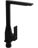 BRIMIX - Смеситель для кухни , боковой, Г- образный излив , из алюминия, шаровый , цвет ЧЕРНЫЙ . 82209