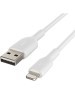 BELKIN Кабель BoostCharge USB-A to Lightning Cable. Длина: 3м. Цвет: белый