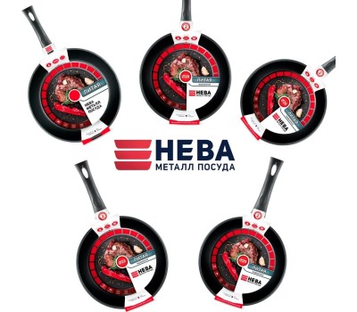 Сковорода НЕВА МЕТАЛЛ ПОСУДА 6128 д.28