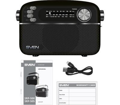 Радиоприемник SVEN SRP-505 черный